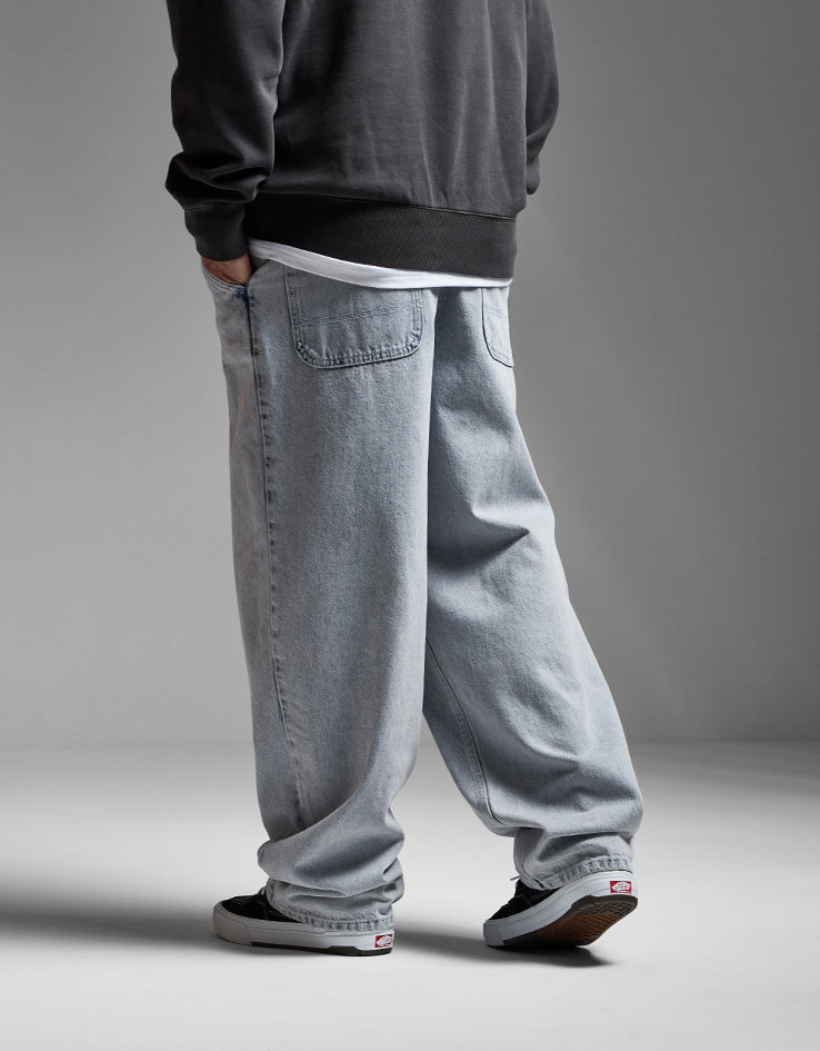 Route One Super Baggy Denim Jeans - Stone Wash
