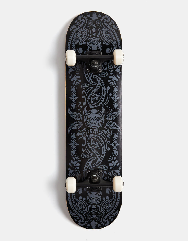 Speed Demons Bandana Complete Skateboard - Black/Black