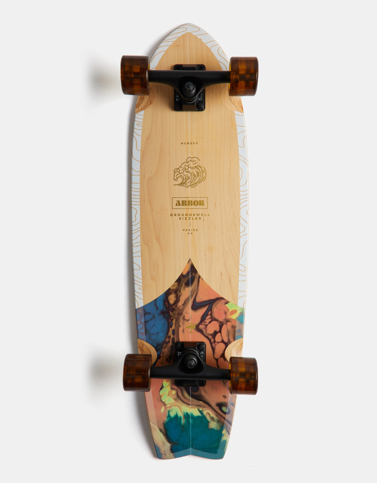 Arbor Groundswell Sizzler Skateboard Cruiser - 8.625" x 30.5"