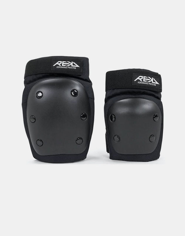 REKD Heavy Duty Junior Double Pad Set - Black/Black