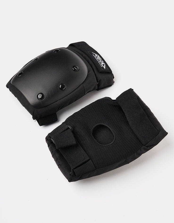 REKD Heavy Duty Junior Double Pad Set - Black/Black