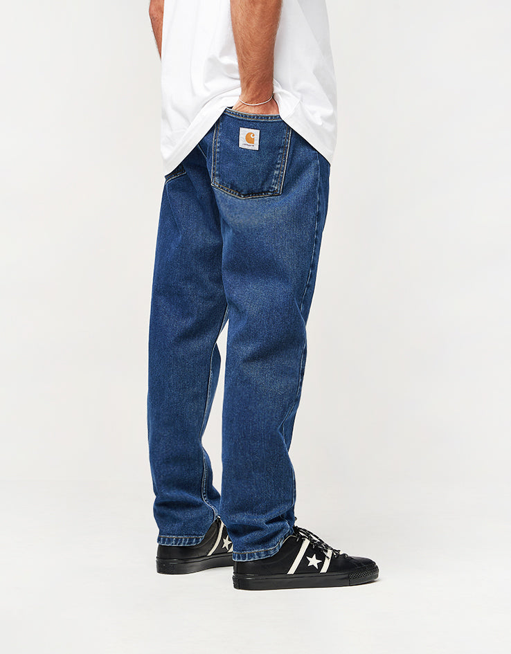 Carhartt WIP Newel Pant - Blue (Stone Washed) | Route One