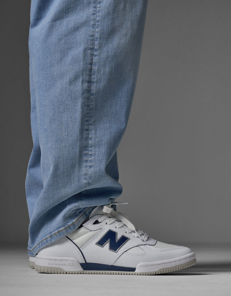 Route One Baggy Denim Jeans - Stone Wash