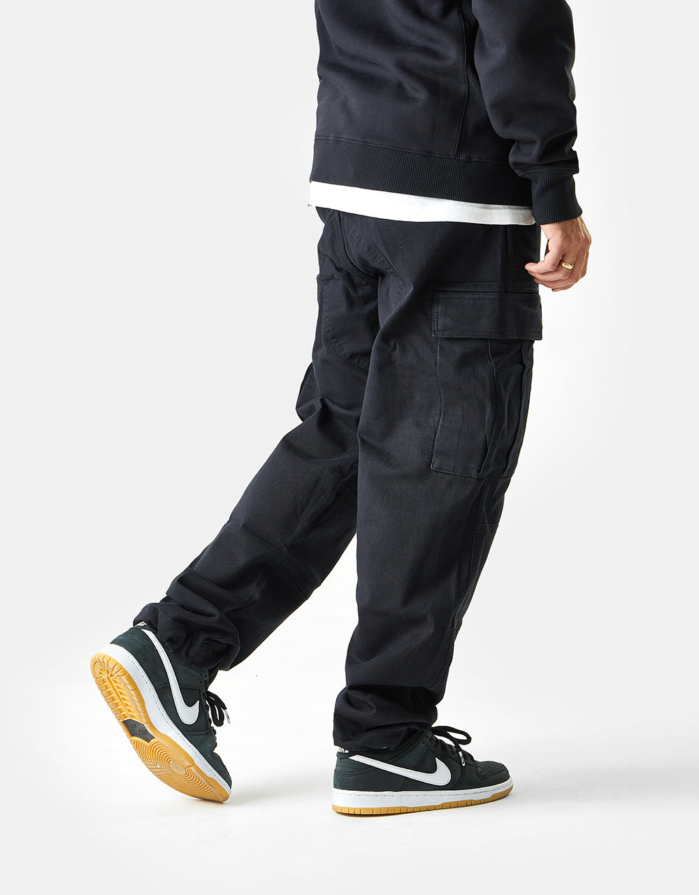 Route One Classic Cargo Pants - Black