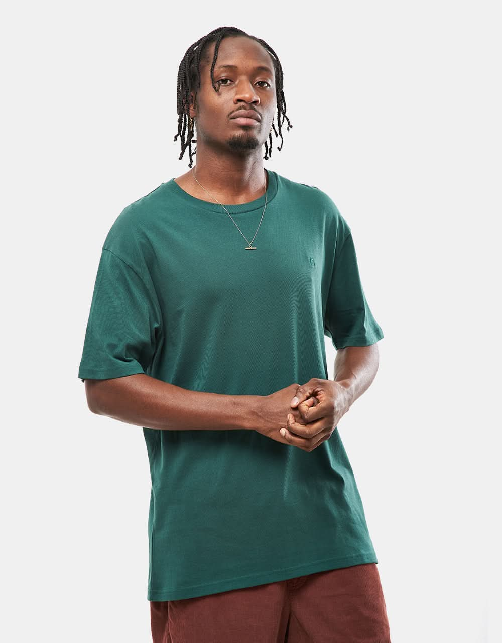 Route One Organic T-Shirt - Forest Green