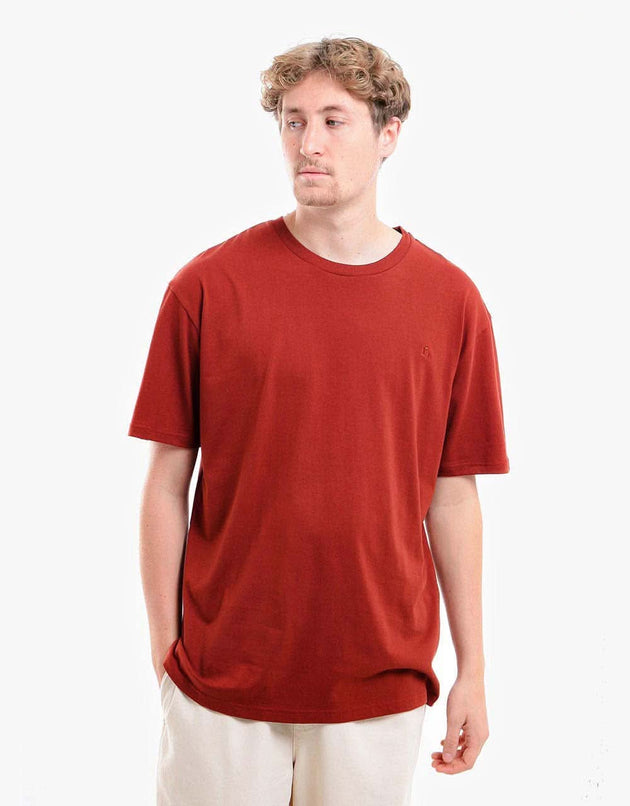 Route One Organic T-Shirt 3-Pack - Raw/Garnet/Forest Green