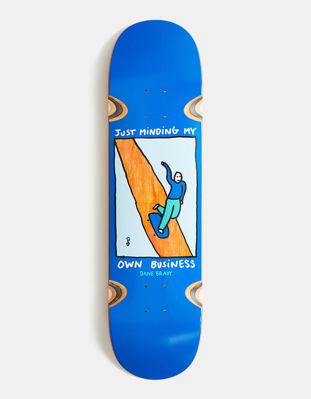 Polar Brady Just Minding My Own Business Skateboard Deck - 8" (inc Whe