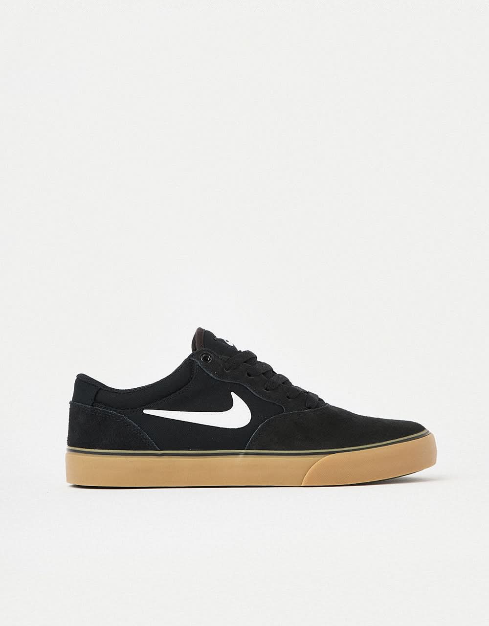 Nike SB Chron Skate Shoes Black/White-Black-Gum Light Brown