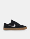 Nike SB Chron 2 Skate Shoes - Black/White-Black-Gum Light Brown