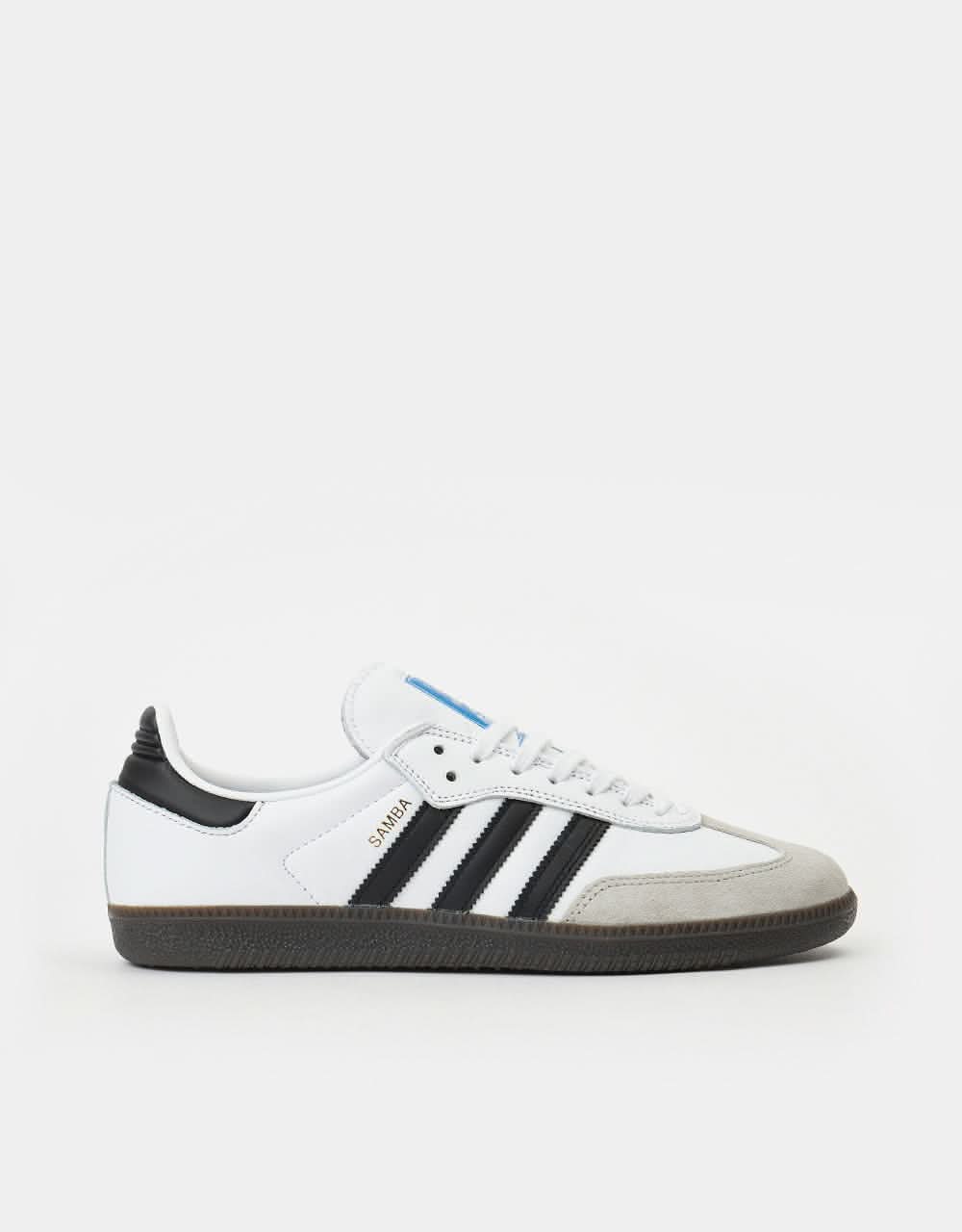adidas Samba ADV Skate Shoes White/Core Black/Gum – Route One