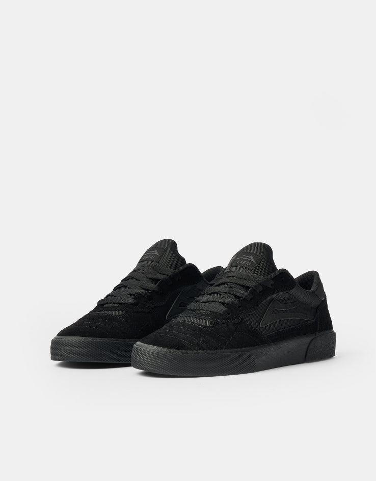 Lakai Cambridge Skate Shoes - Black/Black Suede