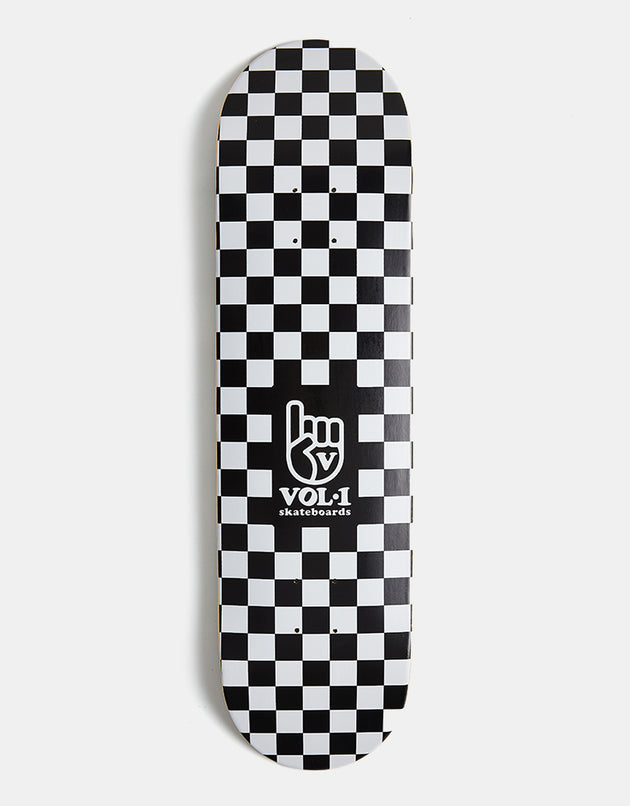 Vol.1 Checker Skateboard Deck - Black/White