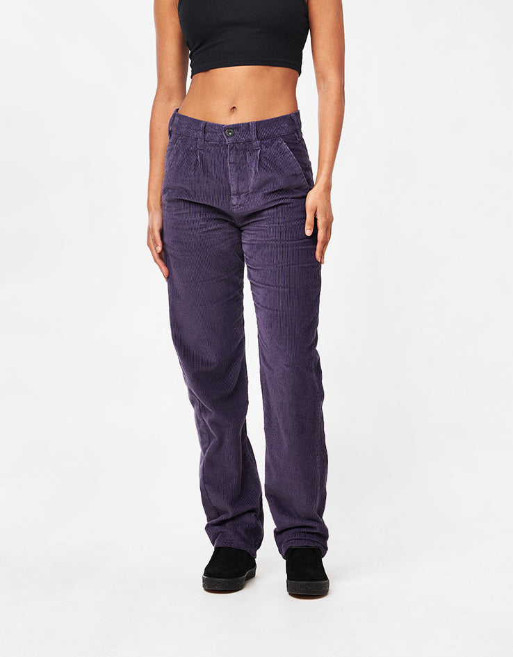 Route One Relaxed Fit Big Wale Cords - Moderate Purple