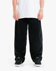 Route One Super Baggy Big Wale Cords - Black