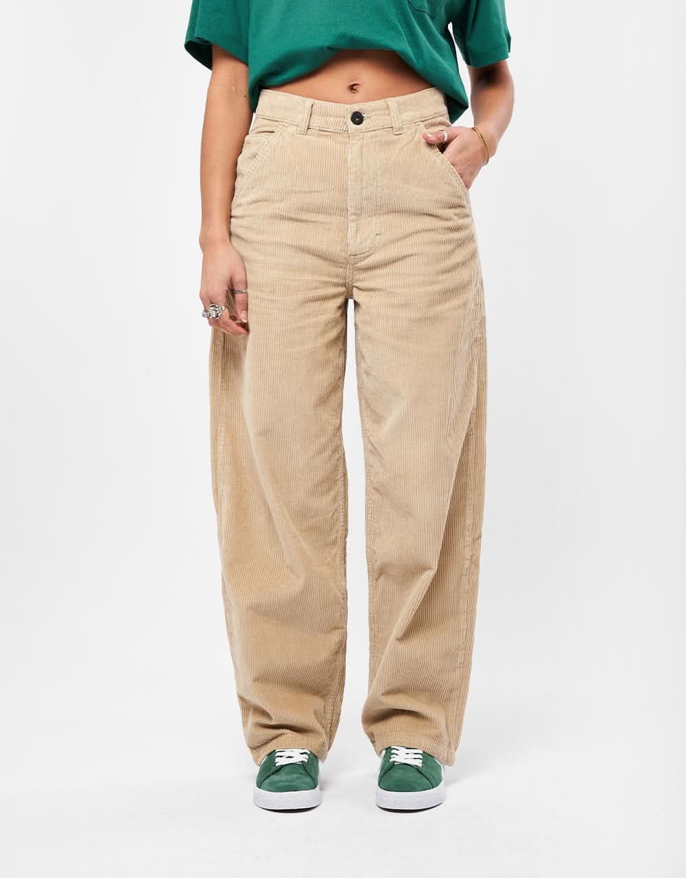 Route One Super Baggy Big Wale Cords - Stone