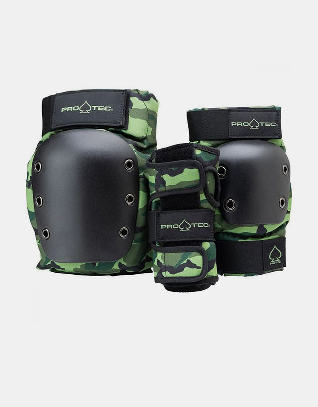 Pro-Tec Street Gear Junior Triple Pad Set - Camo/Black
