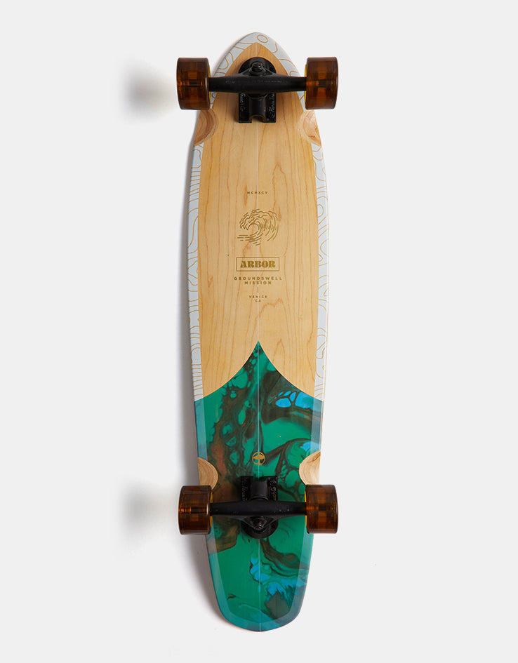 Arbor Groundswell Mission Single Kick Longboard - 35" x 8.625"