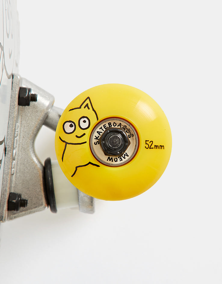 Meow Sticker Pile Complete Skateboard - 8"