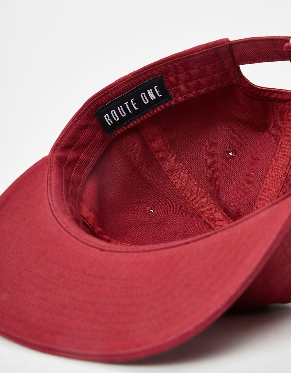 Route One 6 Panel (Unstructured) Cap - Burgundy