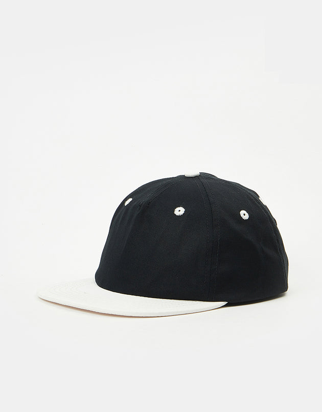 Route One Unstructured Snapback Cap - Black/Natural