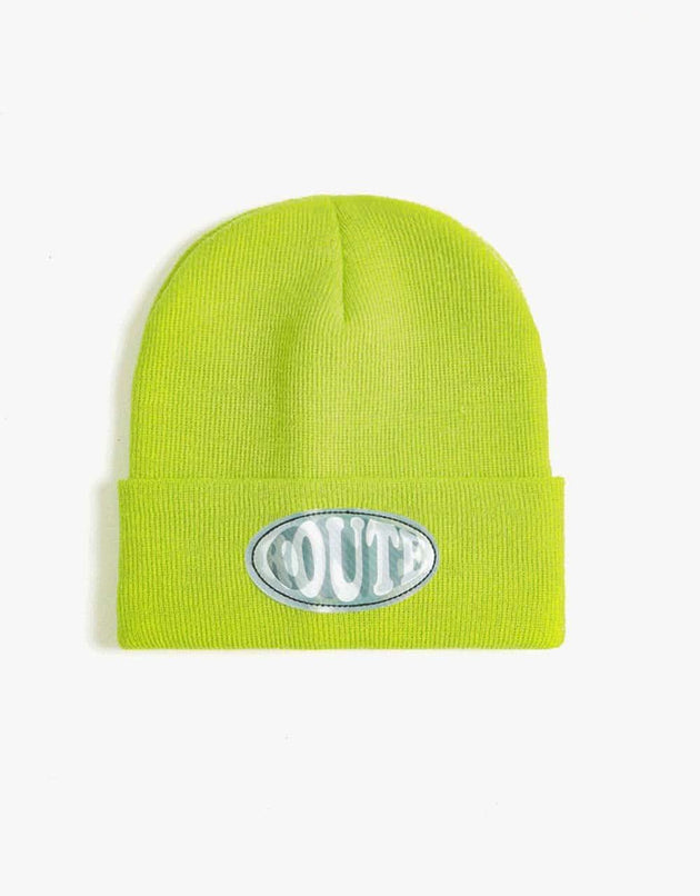 Route One Lenny Beanie - Neon Lime