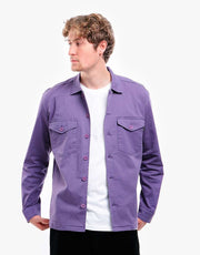 Route One Military Shirt - Moderate Purple