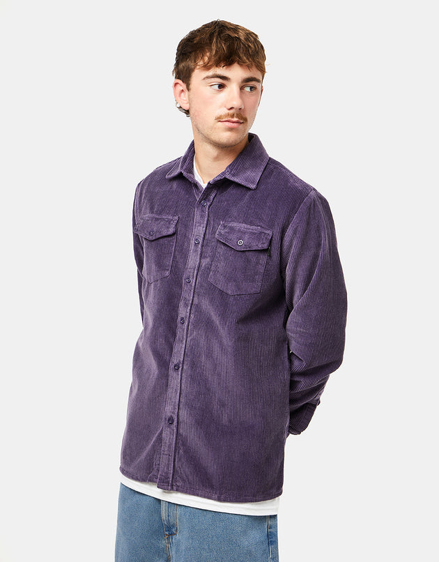 Route One Big Wale Cord Shirt - Moderate Purple