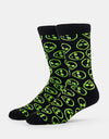 Route One Alien Crew Socks - Black