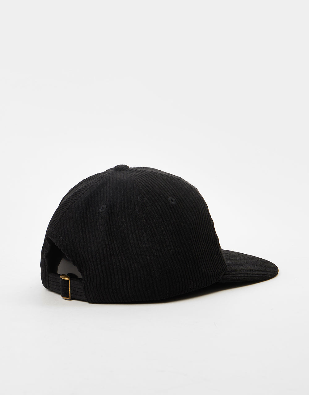 Route One Unstructured Cord 6 Panel Cap - Black