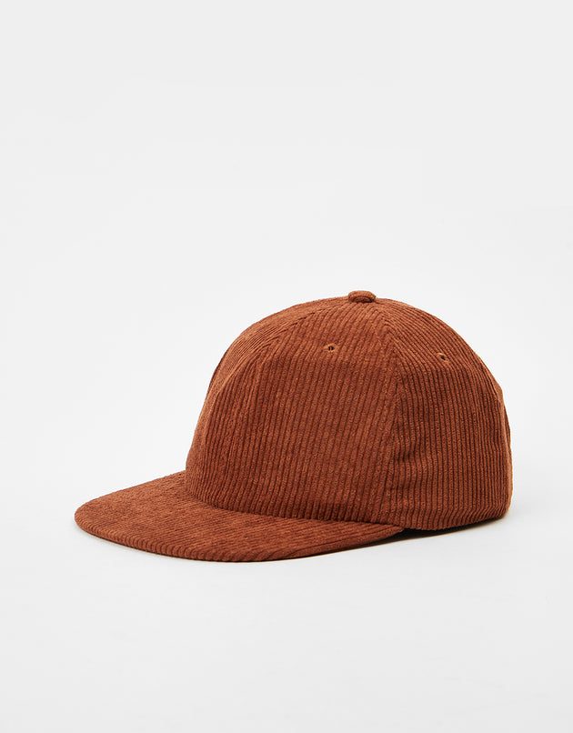 Route One Unstructured Cord 6 Panel Cap - Caramel