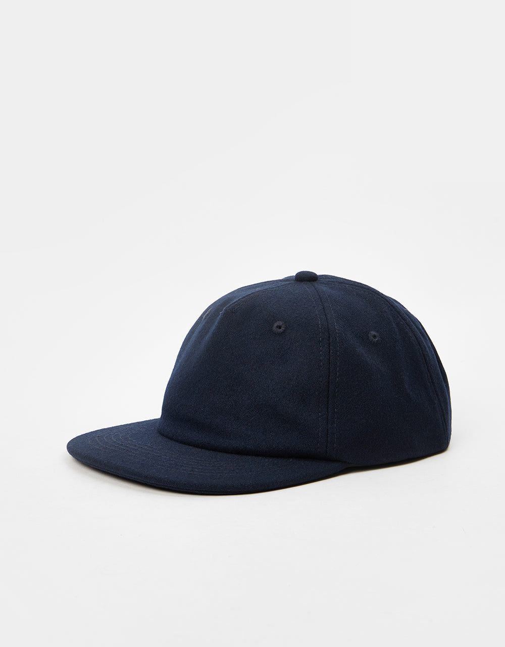 Route One Unstructured Melton Wool Cap - Navy