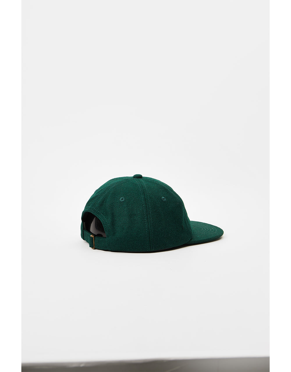 Route One Unstructured Melton Wool Cap - Forest Green