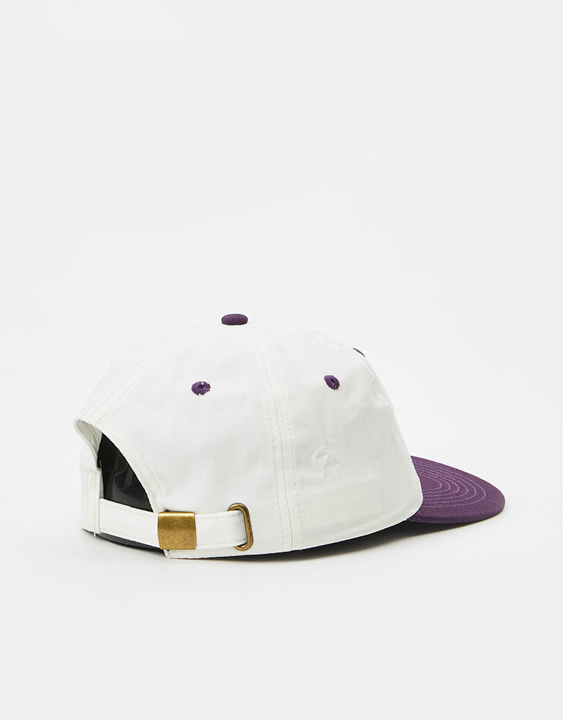 Route One Unstructured Strapback Cap - Raw/Moderate Purple