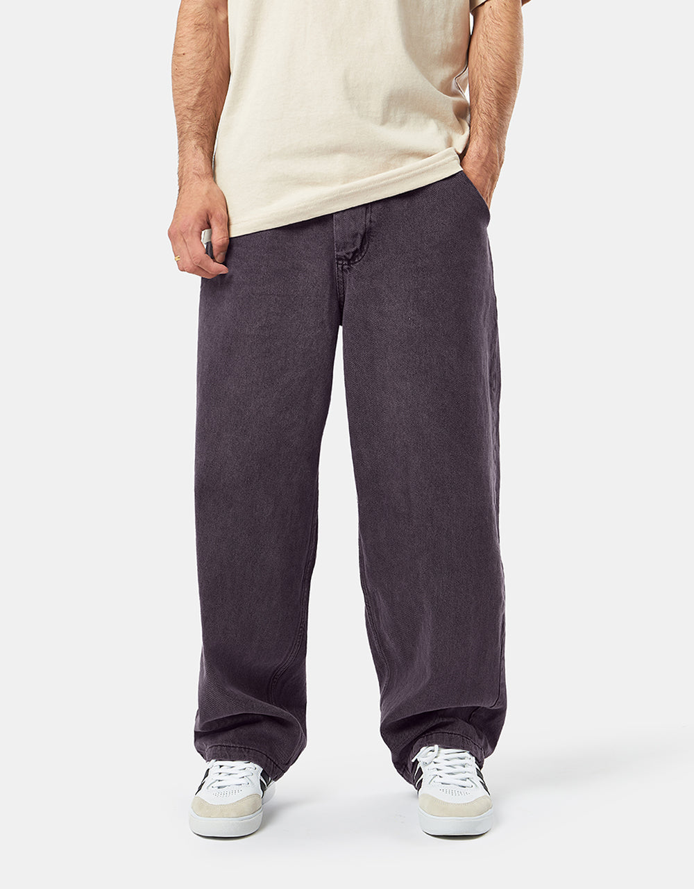 Route One Super Baggy Denim Jeans - Moderate Purple