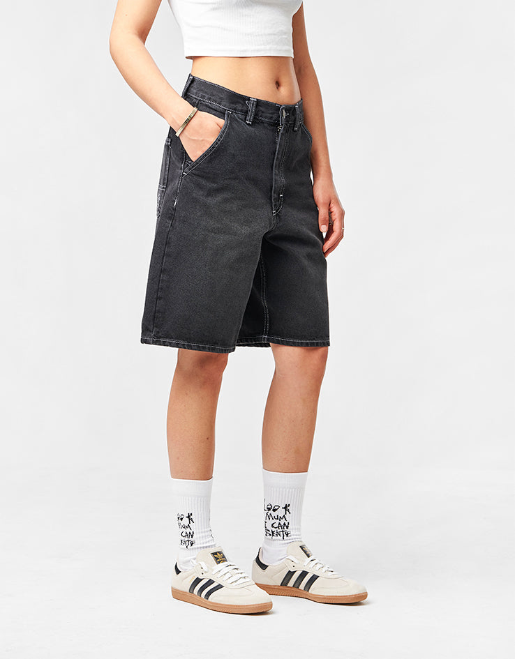 Route One Super Baggy Jorts | Washed Black