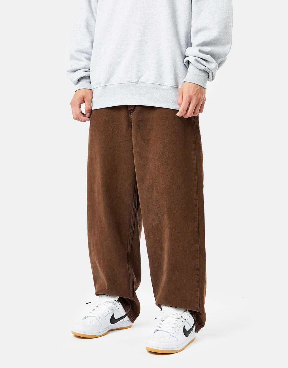 Route One Super Baggy Denim Jeans - Gingerbread