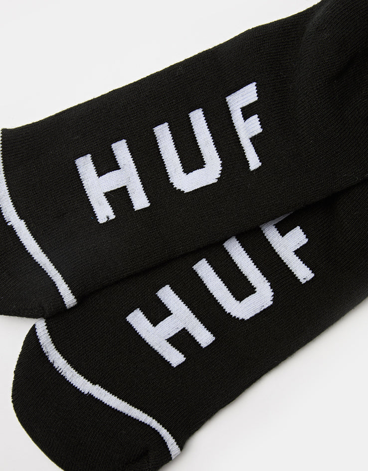 HUF Triple Triangle Crew Socks - Black