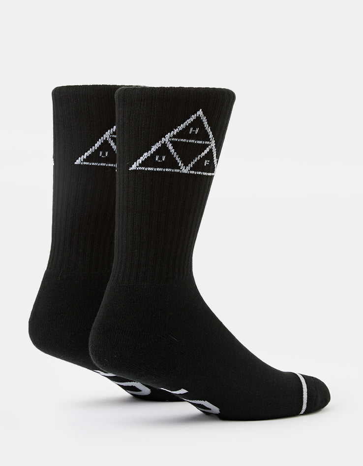HUF Triple Triangle Crew Socks - Black