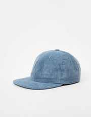Route One Unstructured Cord 6 Panel Cap - Stone Blue