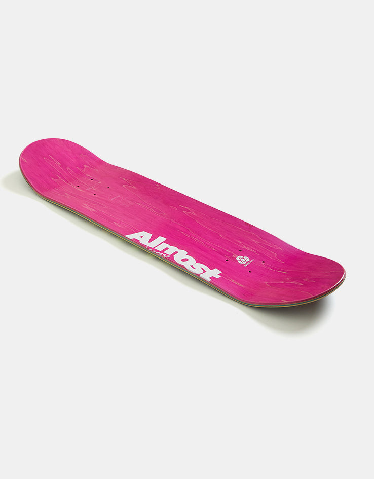 Almost Max Black Blur Impact Support Skateboard Deck - 8"