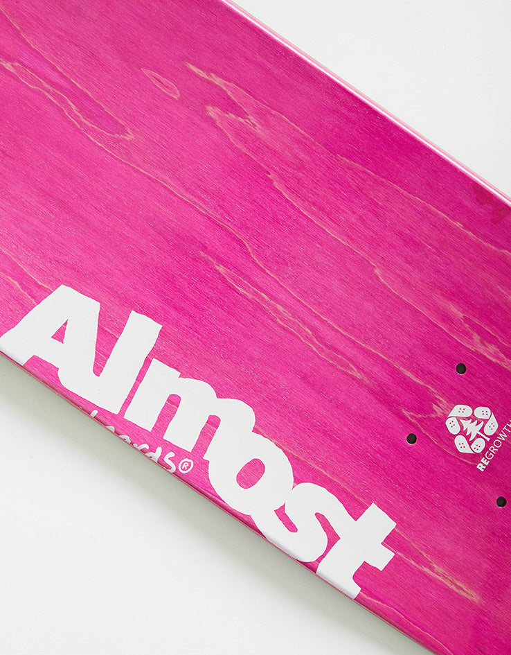 Almost Max Black Blur Impact Support Skateboard Deck - 8"