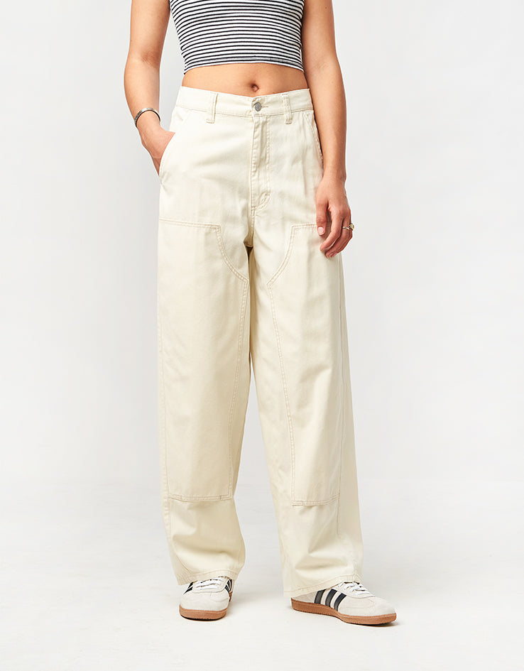 Obey Womens Tami Baggy Pant - Bone White