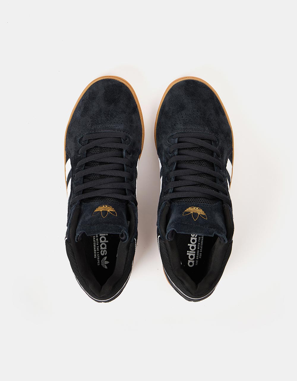 adidas Tyshawn Skate Shoes - Core Black/White/Gold Metallic