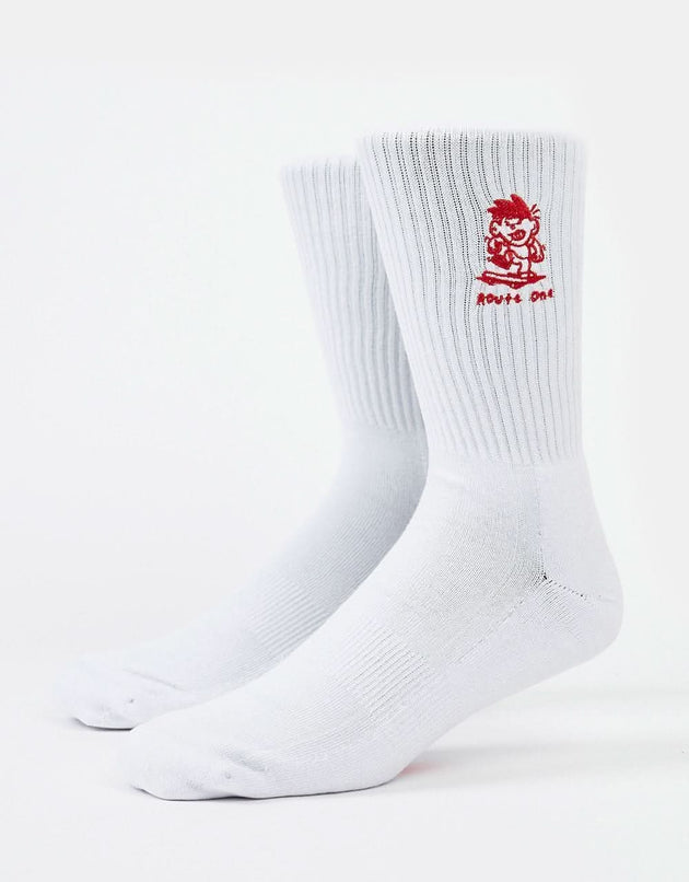 Route One Focus Socks - White