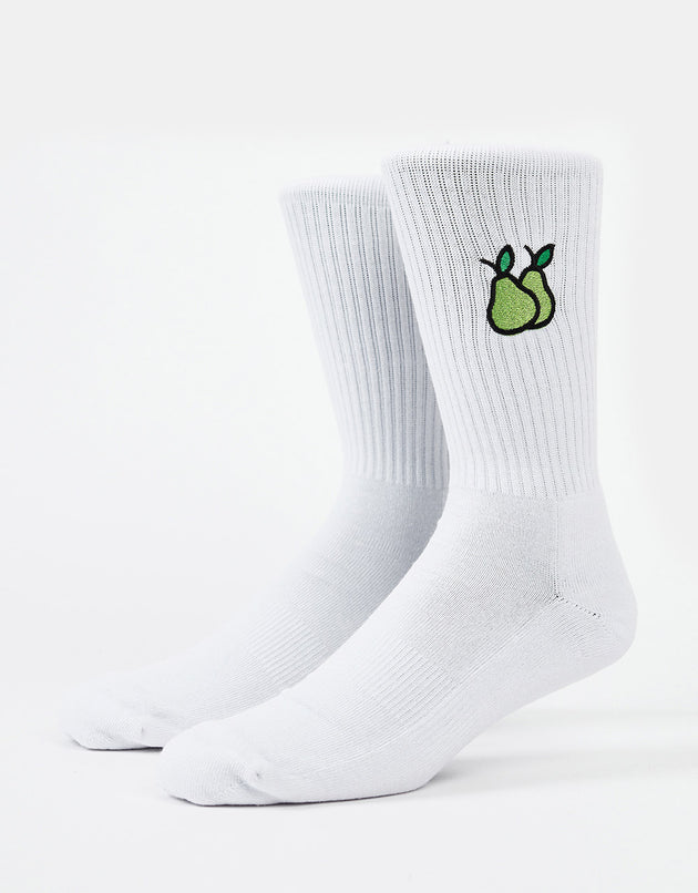 Route One Nice Pear Socks - White