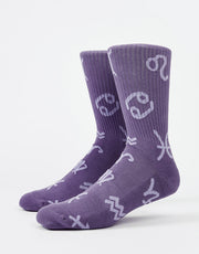 Route One Zodiac Socks - Lavender Blue