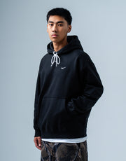 Nike Solo Swoosh Pullover Hoodie - Black/White