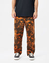 Route One Organic Baggy Pants - Mosh Black/Red Clay