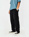 Route One Classic Cord Beach Pants - Black