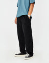 Route One Classic Cord Beach Pants - Black